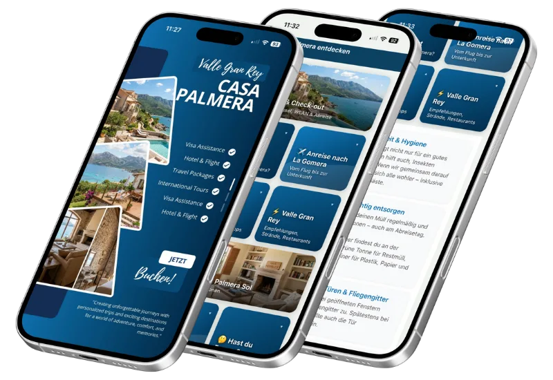 StayCard auf dem Smartphone – Casa Palmera Beispiel