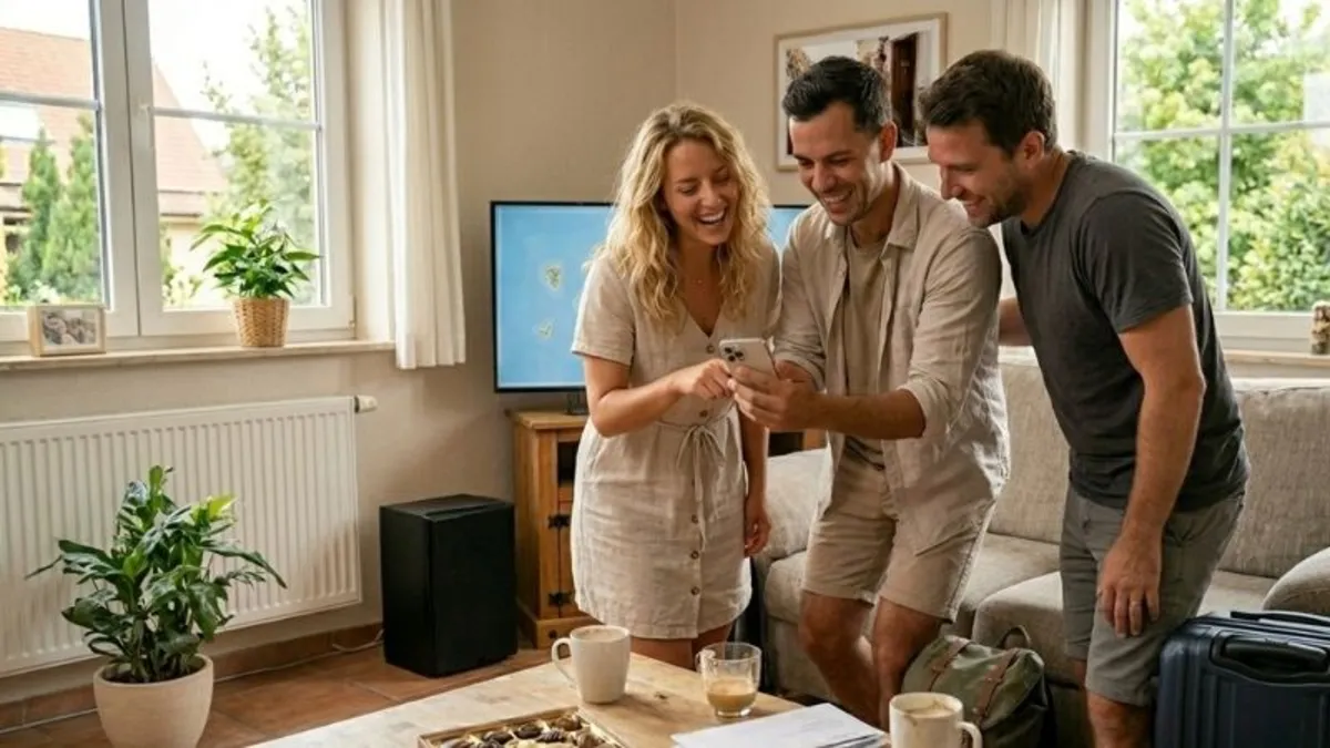 Zufriedene Gäste nutzen StayCard auf dem Smartphone